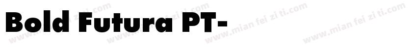 Bold Futura PT字体转换
